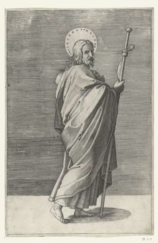 S Jacobus Maior by Marcantonio Raimondi