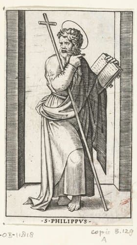 Apostel Filippus met kruis by anonymous