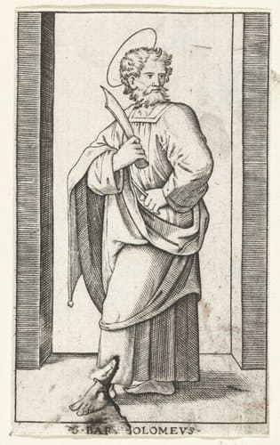 Apostel Bartolomeüs met mes by anonymous