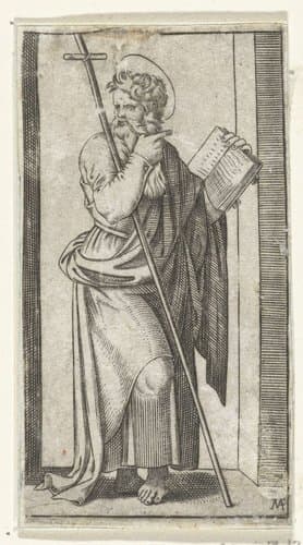 Apostel Filippus met kruis by anonymous