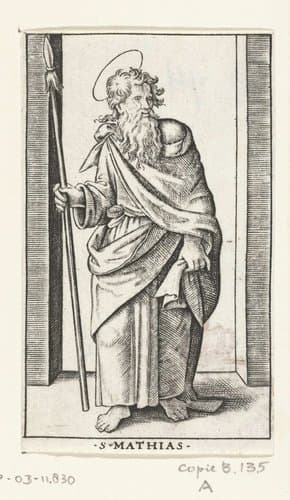 Apostel Mattias met speer by anonymous