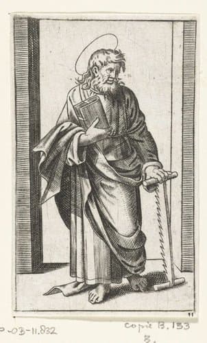Apostel Simon Zelotes met zaag by anonymous