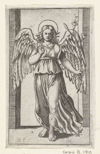 Aartsengel Gabriël met lelie by anonymous