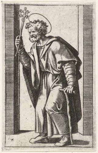 Heilige Jozef met bloeiende staf by anonymous