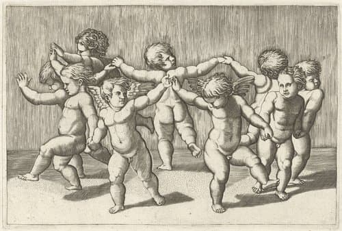 Dansende putti by anonymous