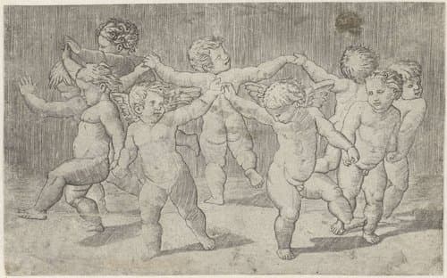 Dansende putti by anonymous
