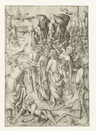 De gevangenneming by Israhel van Meckenem