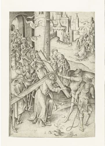 De kruisdraging by Israhel van Meckenem