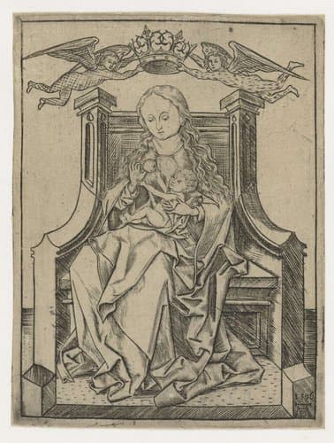 Maria met Christus en een appel by Albrecht Dürer