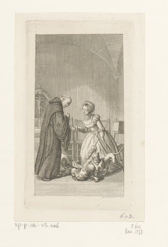 Maria en de broeder by Daniel Nikolaus Chodowiecki