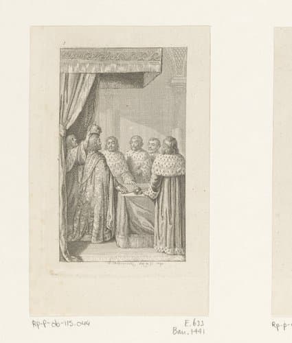 Sigismund wordt gekroond by Daniel Nikolaus Chodowiecki