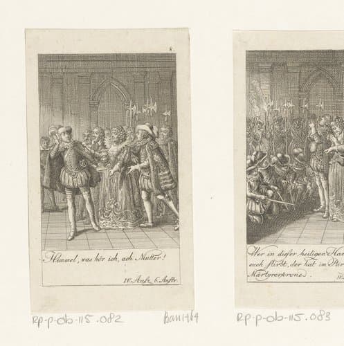 Karel IX hoort de bel luiden by Daniel Nikolaus Chodowiecki