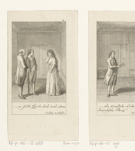Kaberdar en Gurli in gesprek met Musaffery by Daniel Nikolaus Chodowiecki