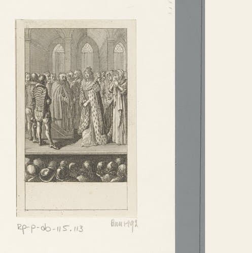 Maria I van Schotland voor het schavot by Daniel Nikolaus Chodowiecki