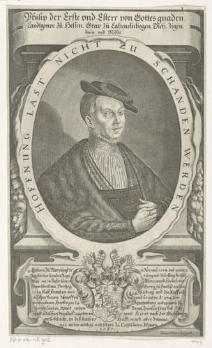 Portret van Filips I van Hessen by Johann Dürr