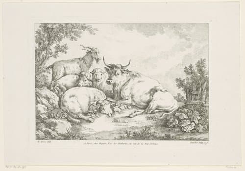 Livre de differents Sujets de Figures et Animaux by Balthasar Anton Dunker