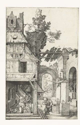 De geboorte van Christus by Albrecht Dürer