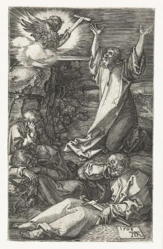 Christus op de Olijfberg by Albrecht Dürer
