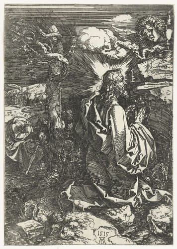 Christus op de Olijfberg by Albrecht Dürer