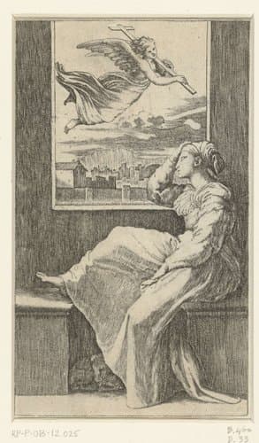 Visioen van Helena by Marcantonio Raimondi
