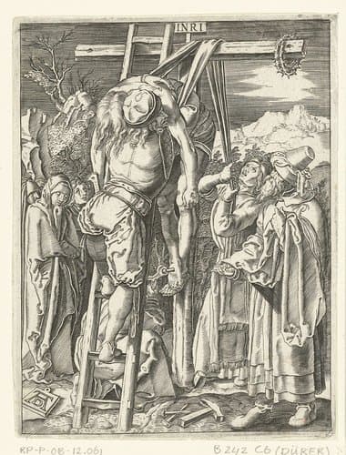 Kruisafneming van Christus lichaam door Nikodemus by anonymous