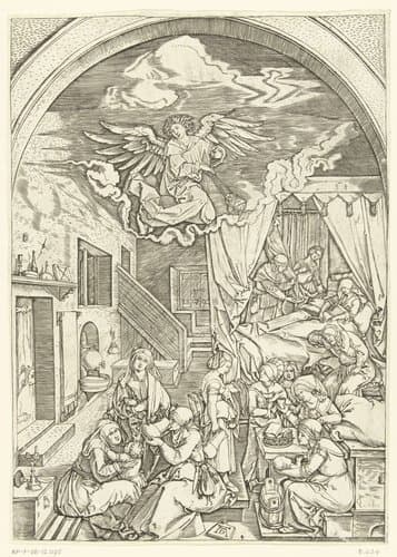 Leven van Maria by Marcantonio Raimondi