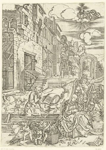 Leven van Maria by Marcantonio Raimondi