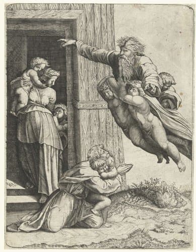 God verschijnt aan Noach by anonymous