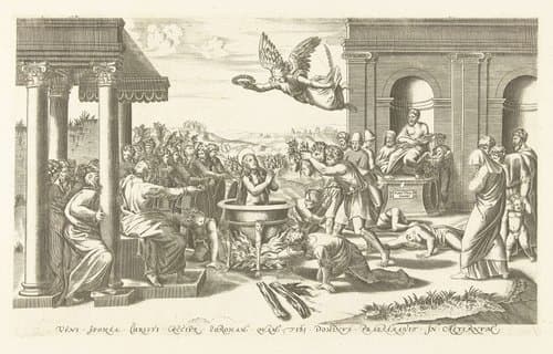 Martelaarschap van de heilige Cecilia by anonymous