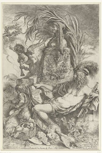 De genius van Giovanni Benedetto Castiglione by Giovanni Benedetto Castiglione