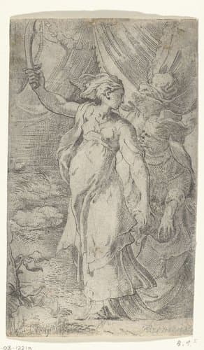 Judith met het hoofd van Holofernes by Parmigianino