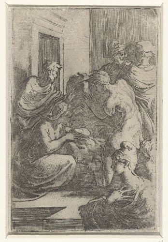 Aanbidding door de herders by Parmigianino