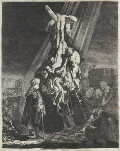 The descent from the cross: second plate by Johann Jacob Hertel