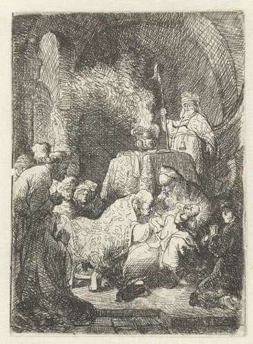 The circumcision: small plate by Jan Gillisz. van Vliet