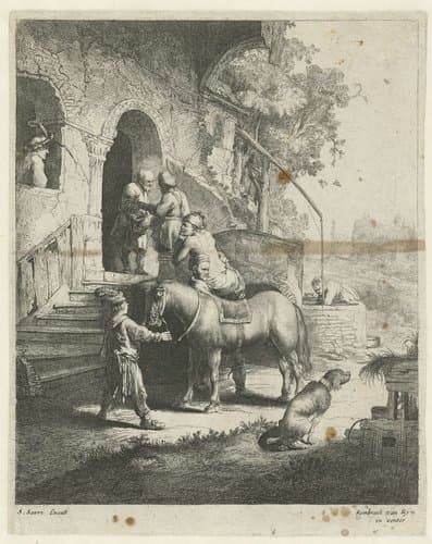 De barmhartige Samaritaan by Salomon Savery