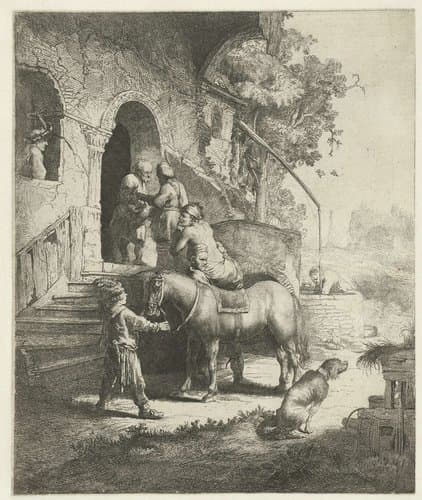 De barmhartige Samaritaan by Salomon Savery