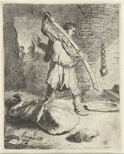 The beheading of St John the Baptist by anonymous