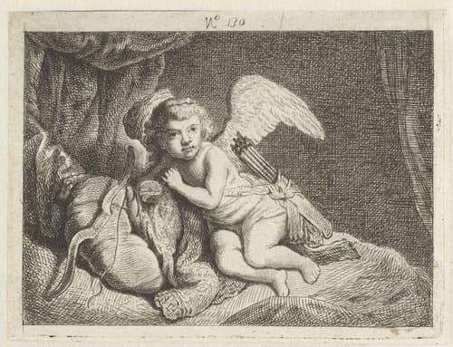 Rustende Amor by Pierre François Basan