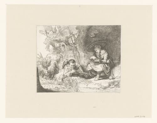 Het Uilenspiegeltje (de deugniet) by anonymous; Rembrandt van Rijn