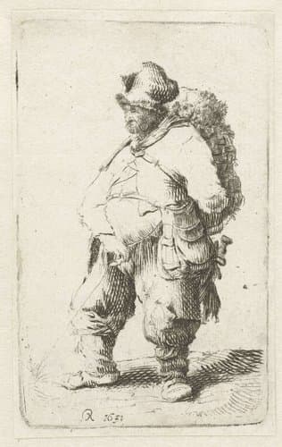 A man making water by anonymous; Rembrandt van Rijn