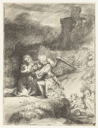 The agony in the garden by Rembrandt van Rijn
