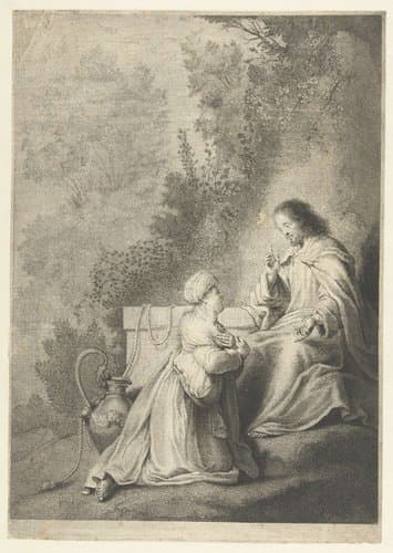 Christus en de Samaritaanse vrouw by Pieter Fransz de Grebber