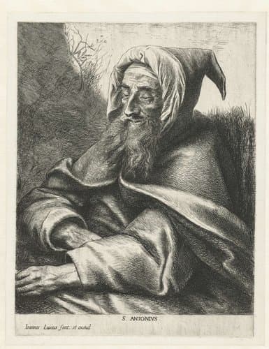 Heilige Antonius de Grote by Jan Lievens
