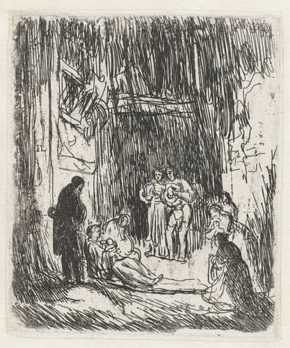 Aanbidding door de herders by Jan Lievens