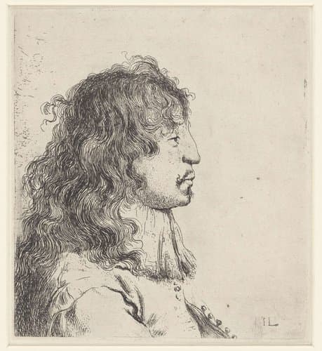 Borstbeeld van een jongeman by Jan Lievens