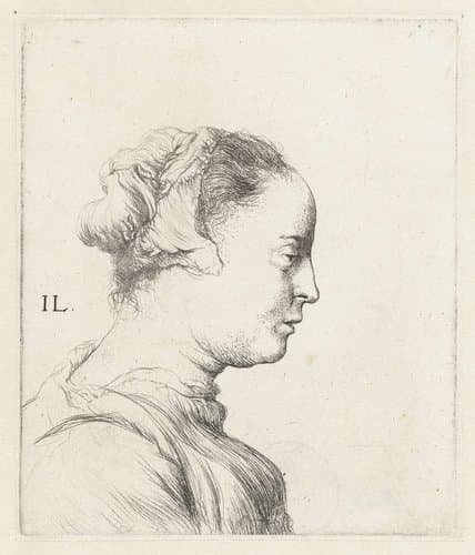 Borstbeeld van een jonge vrouw by Jan Lievens