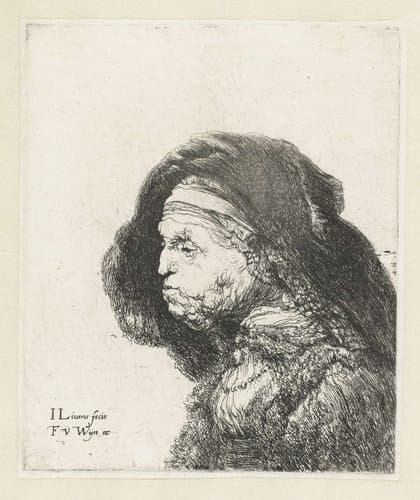 Rembrandts moeder by Jan Lievens