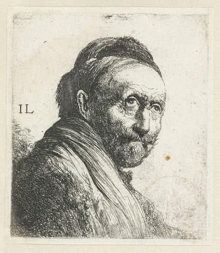 Borstbeeld van een oude man by Jan Lievens