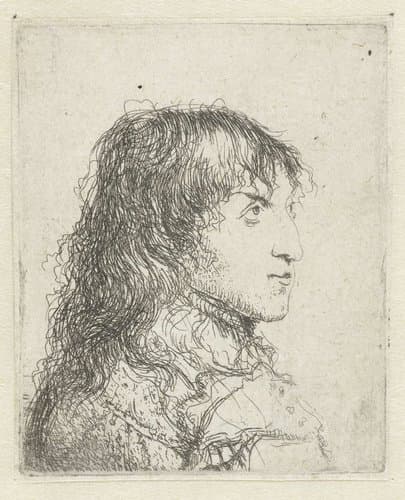 Borstbeeld van een jonge man by Jan Lievens