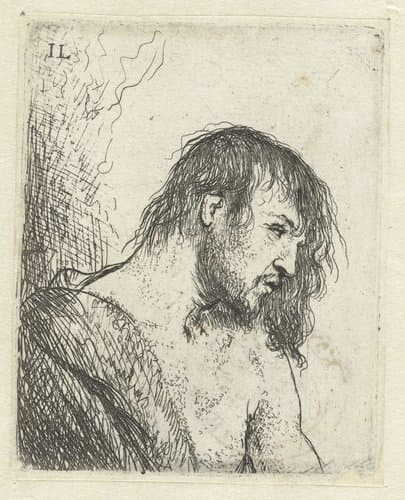 Buste van een naakte man by Jan Lievens
